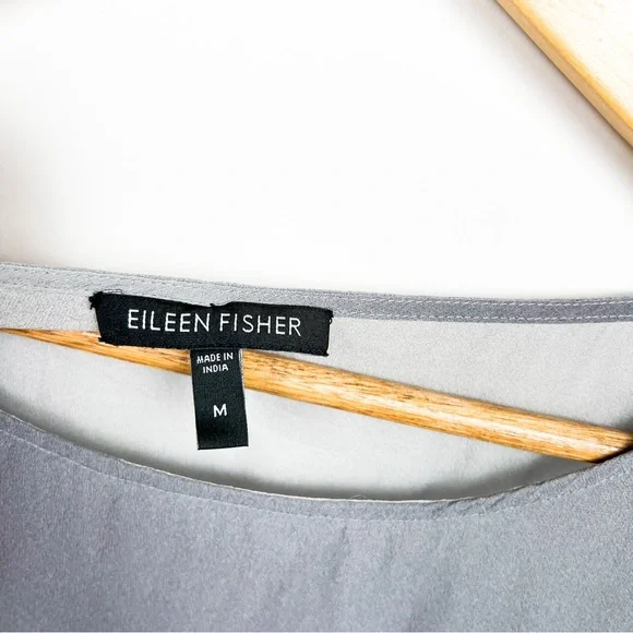 Eileen Fisher watercolor sheet tunic blouse top size medium - Picture 4 of 7